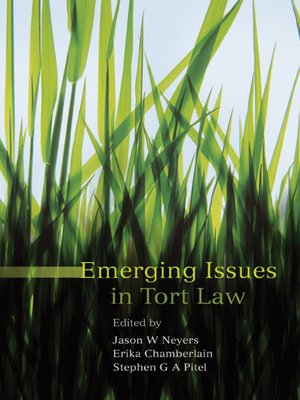 cover image of Emerging Issues in Tort Law